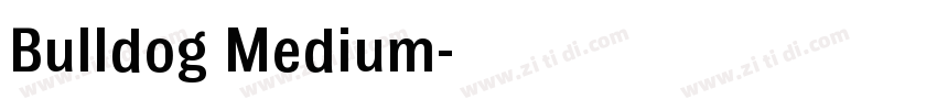 Bulldog Medium字体转换